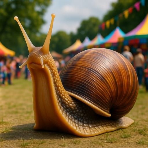Giant Snail at the Snail Festival