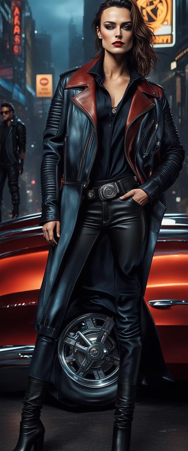 Cyberpunk Rockstar Model in London