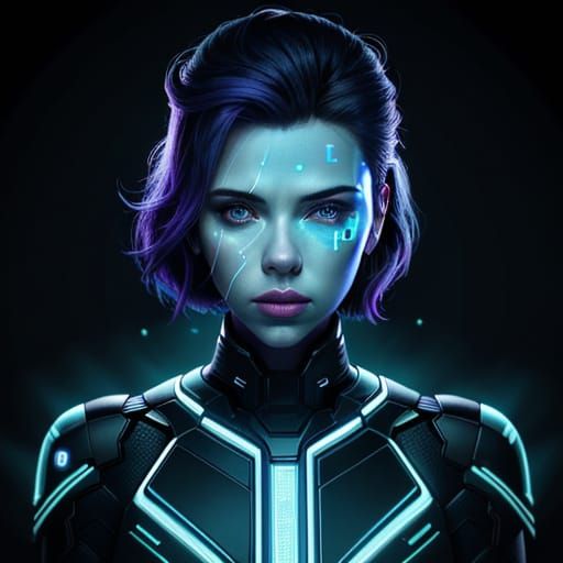 Scarlett Johansson as Lucy: Sci-Fi Digital Art