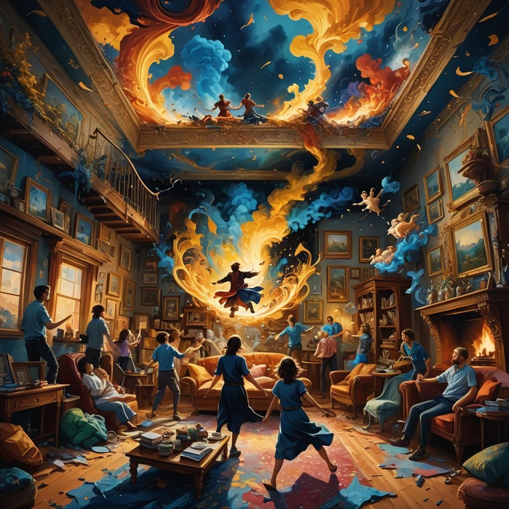 Painting Invades Reality: A Fantasy Concept Art