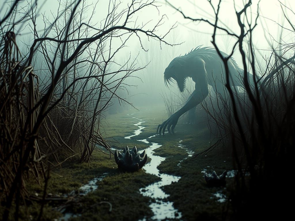 Monsters Lurking in a Swamp Garden