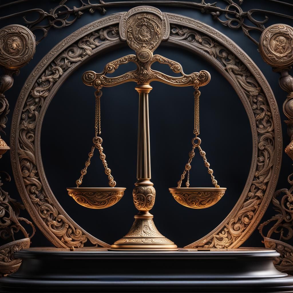 Hyperrealistic Libra Illustration with Intricate Details