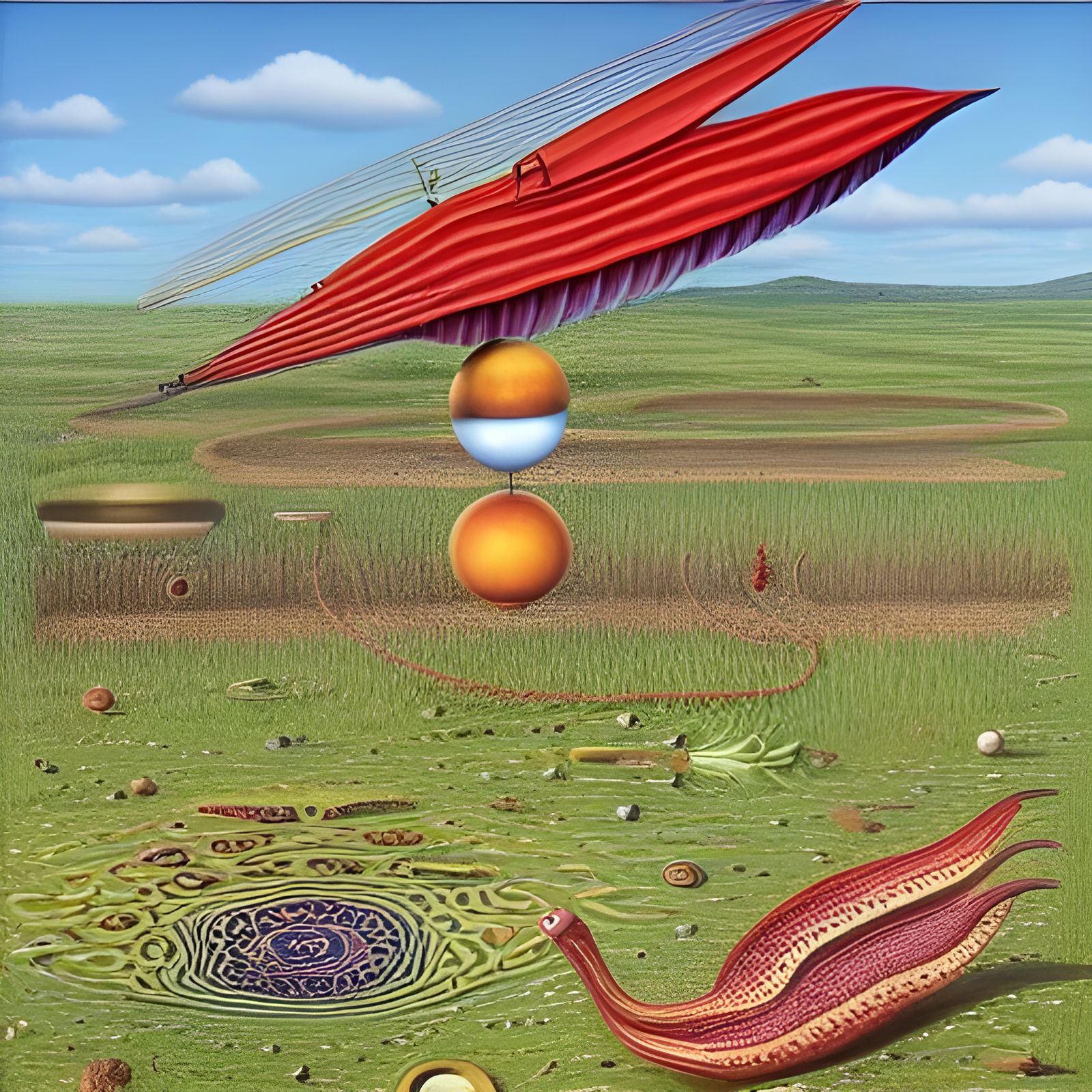 Surreal Illustration Inspired by Codex Seraphinianus