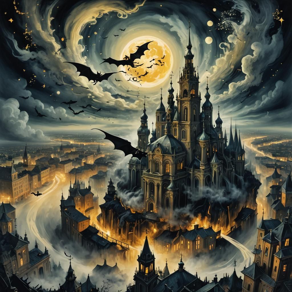 Botanical Surrealism: Witch Over St. Petersburg