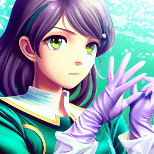 Surgical Nurse Illustration in Studio Ghibli Anime Style