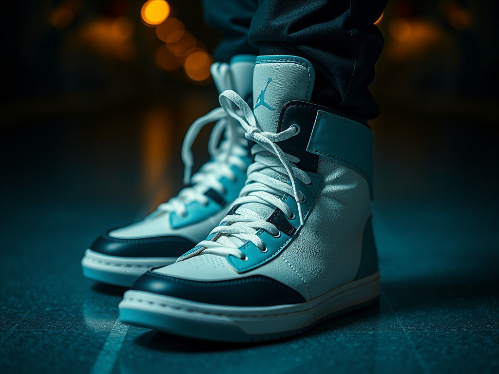 90s High Top Sneaker Product Photography