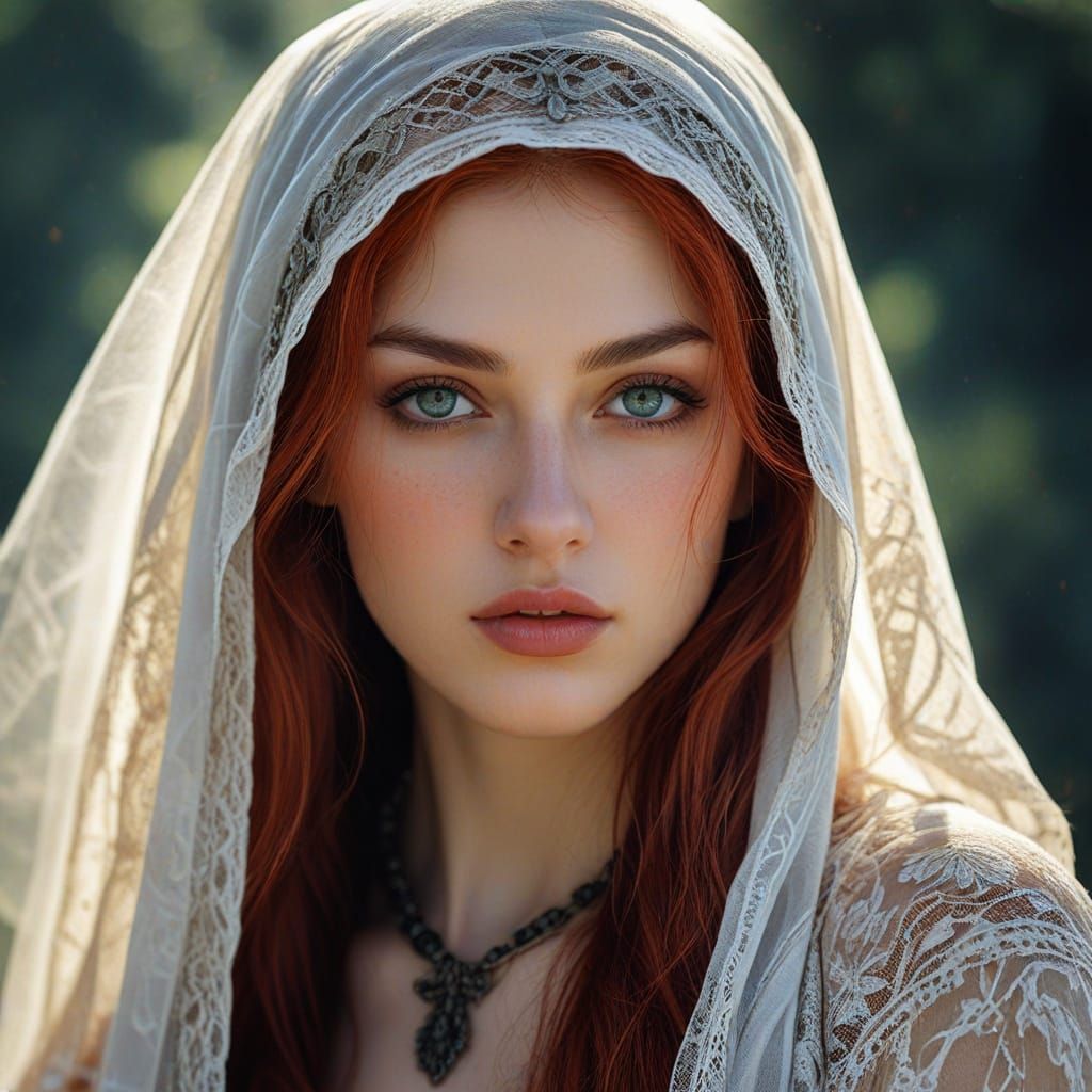 Surreal Hyperrealistic Portrait of a Baroque Beauty