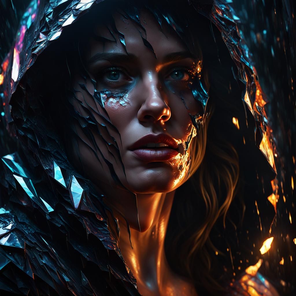 Darkness from Legend: Shattered Skin and Internal Glow