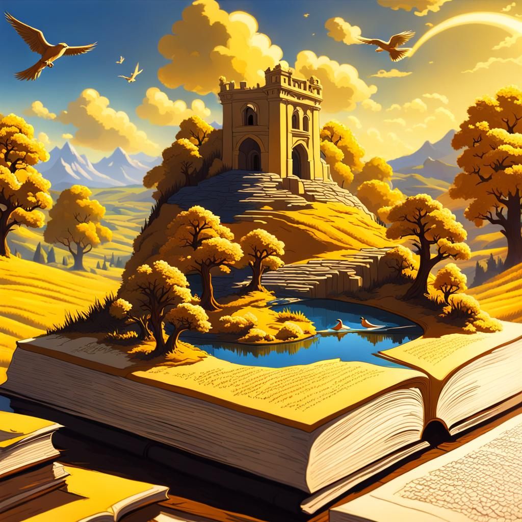 Fantasy yellow world