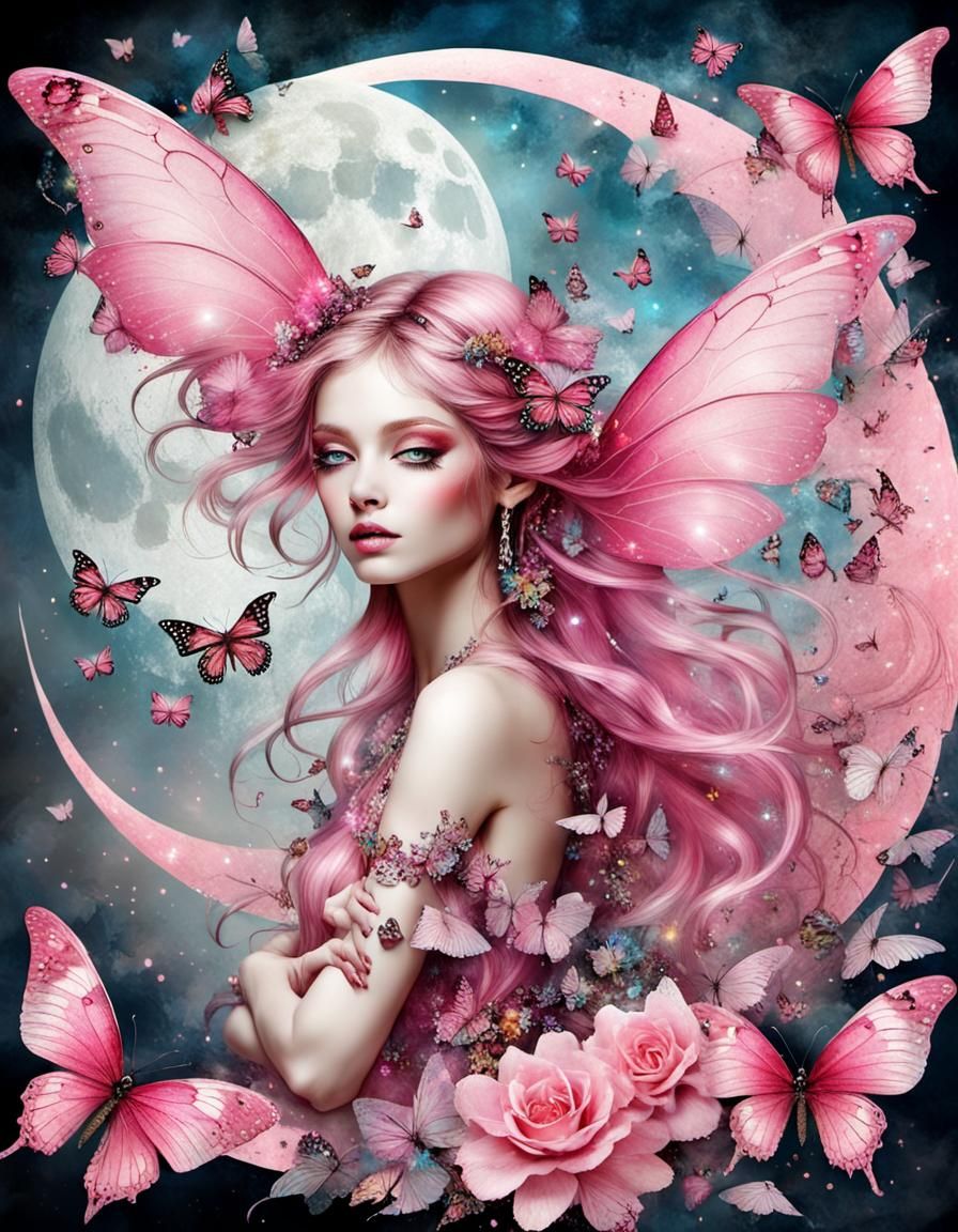 beautiful pink Fairy