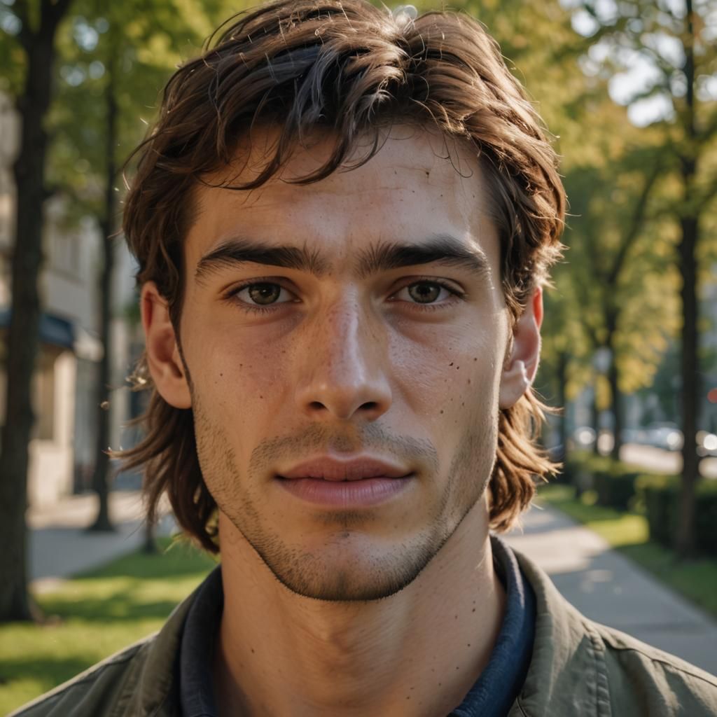 Realistic Selfie Portrait of a Swiss Teenager