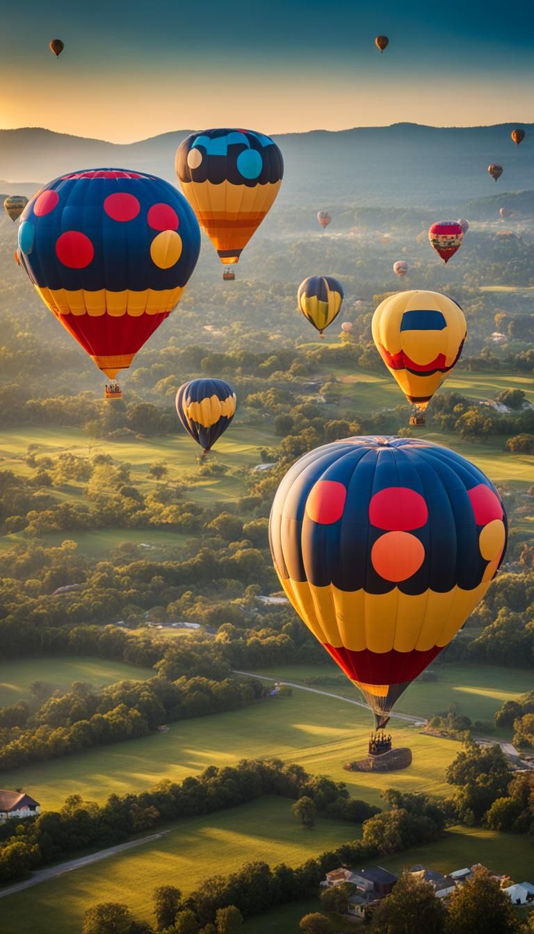 Hot Air Balloon Race with Disney Characters