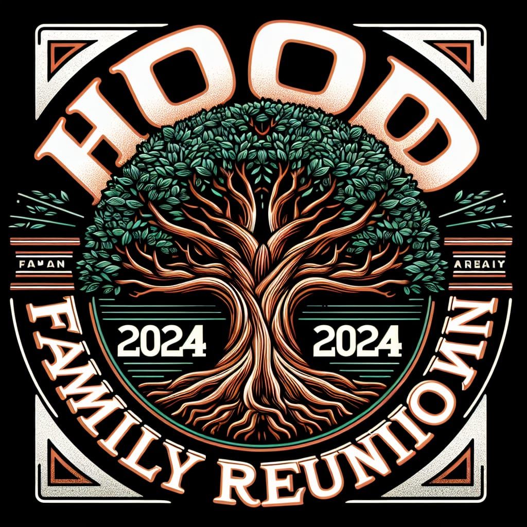 Family Reunion Tree Logo for T-Shirt Design