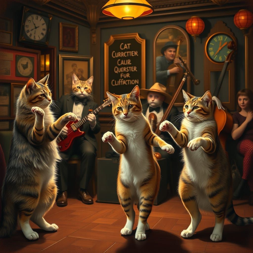 1920s Cats Dancing Charleston to Live Jazz
