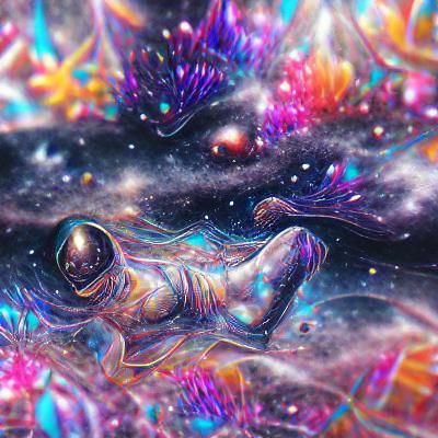 Cosmic Astral Space Illustration by Pablo Amaringo