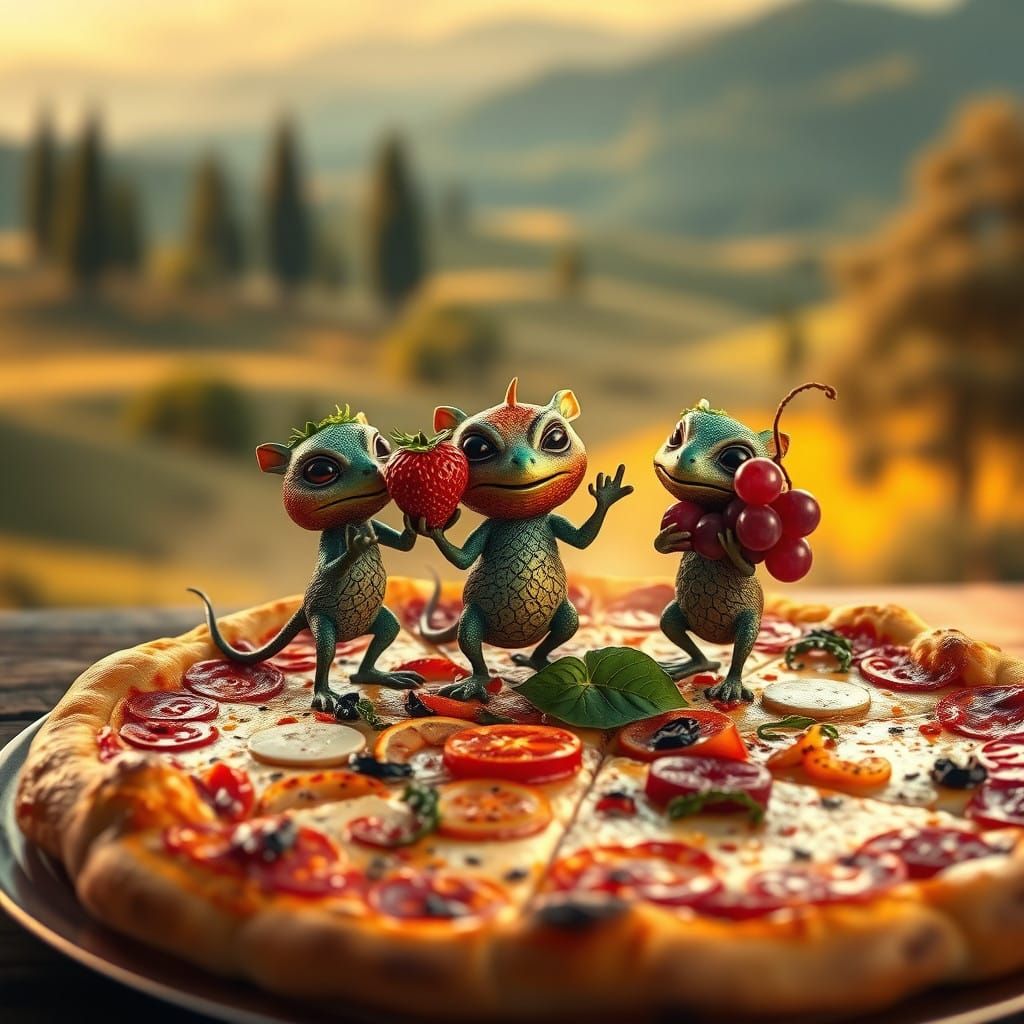 Whimsical Pizza Gathering by Dreamy Woodland