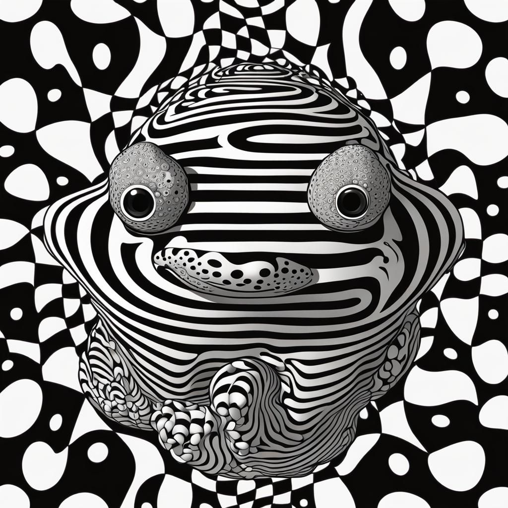 Hypnotic Mind Control Toad: Abstract Vector Fractal
