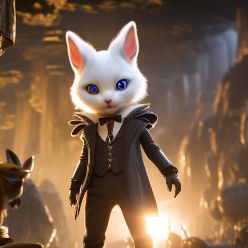 Neo Rabbit in Matrix Style