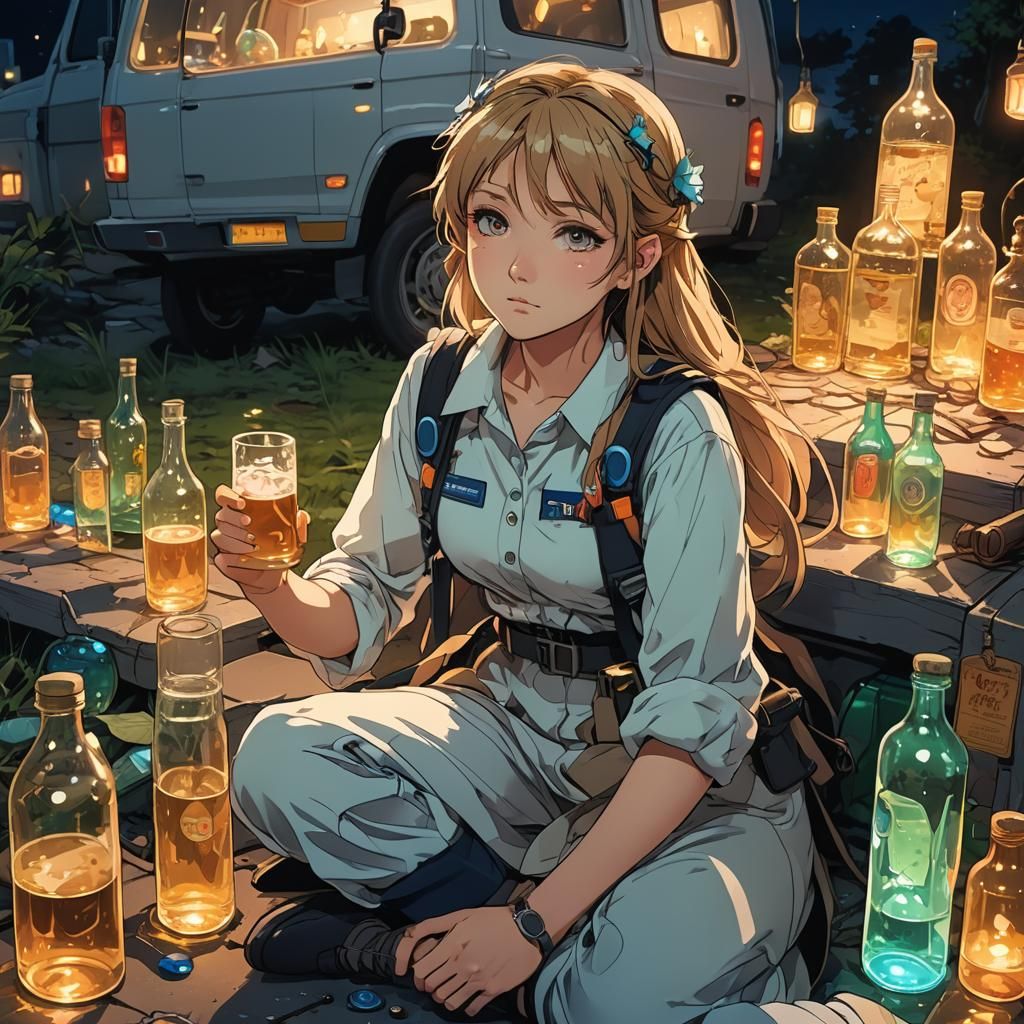 Anime Fairy EMT in Emergency Van