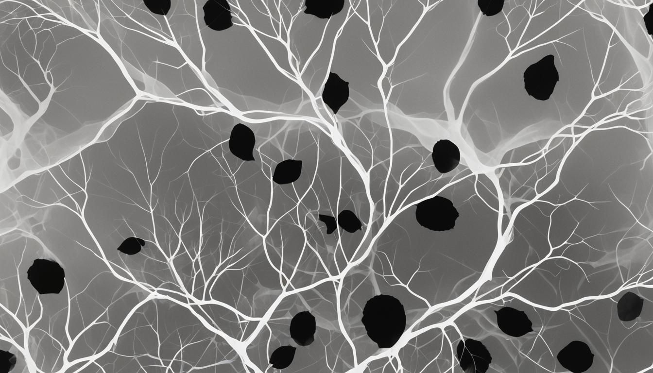 Eerie Photogram of Goth Woman in Blackness