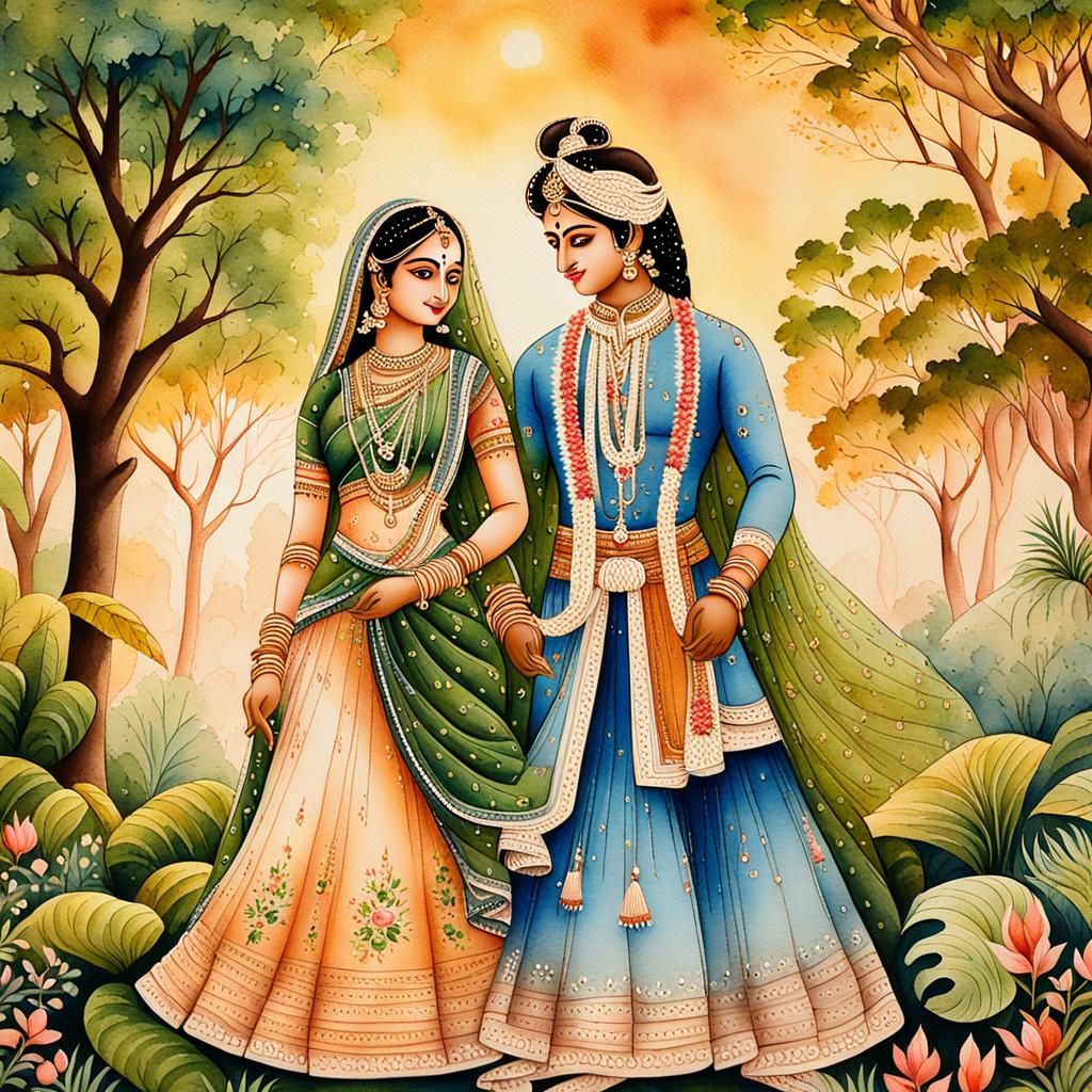 Krishna and Radha rani