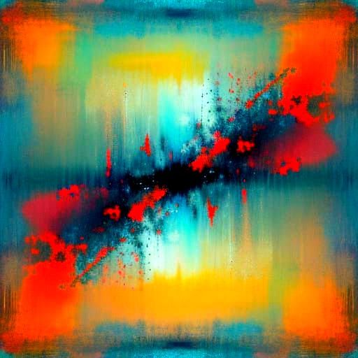 Vibrant Abstract Expressionism Artwork