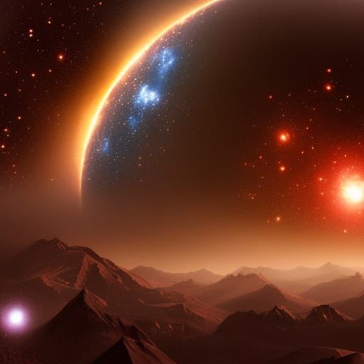 Epic Galaxy of Stars Digital Painting