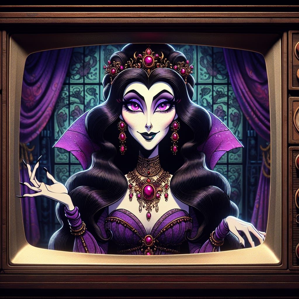 Enchantress on Vintage CRT Television