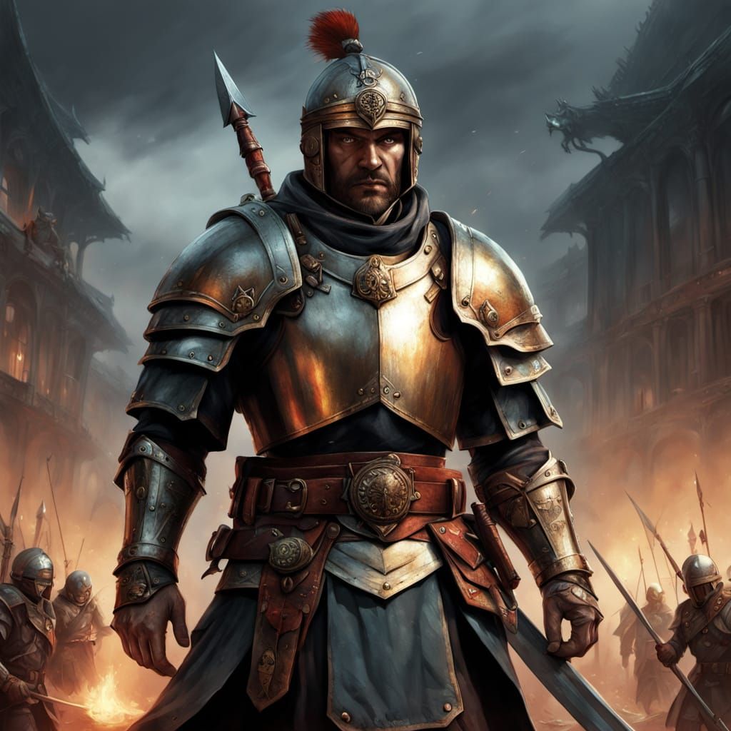 Roman Centurion in Epic Battle against Hannibal's Mercenarie...