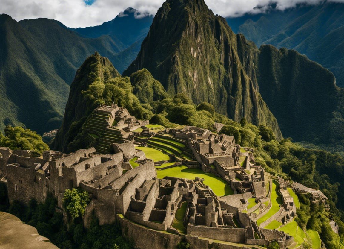 Machu Picchu and Huayna Picchu: Ultra Realistic Concept Art