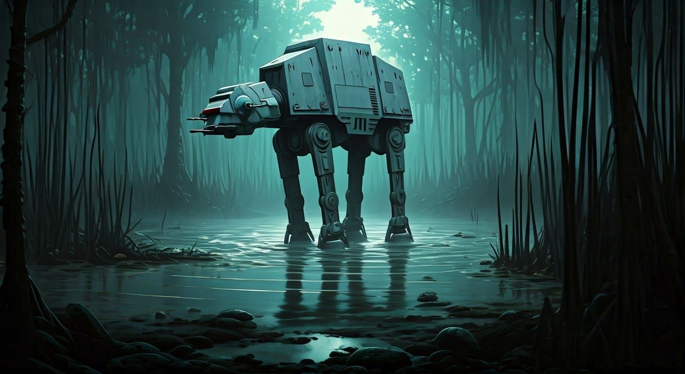 Imperial Walker Sinks into a Mystical Swamp
