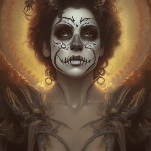 Day of the Dead Graveyard Portrait