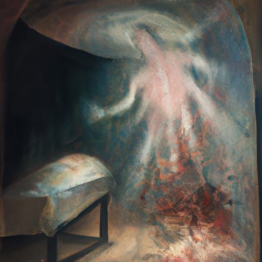 Resurrection of Lazarus as Francis Bacon Painting