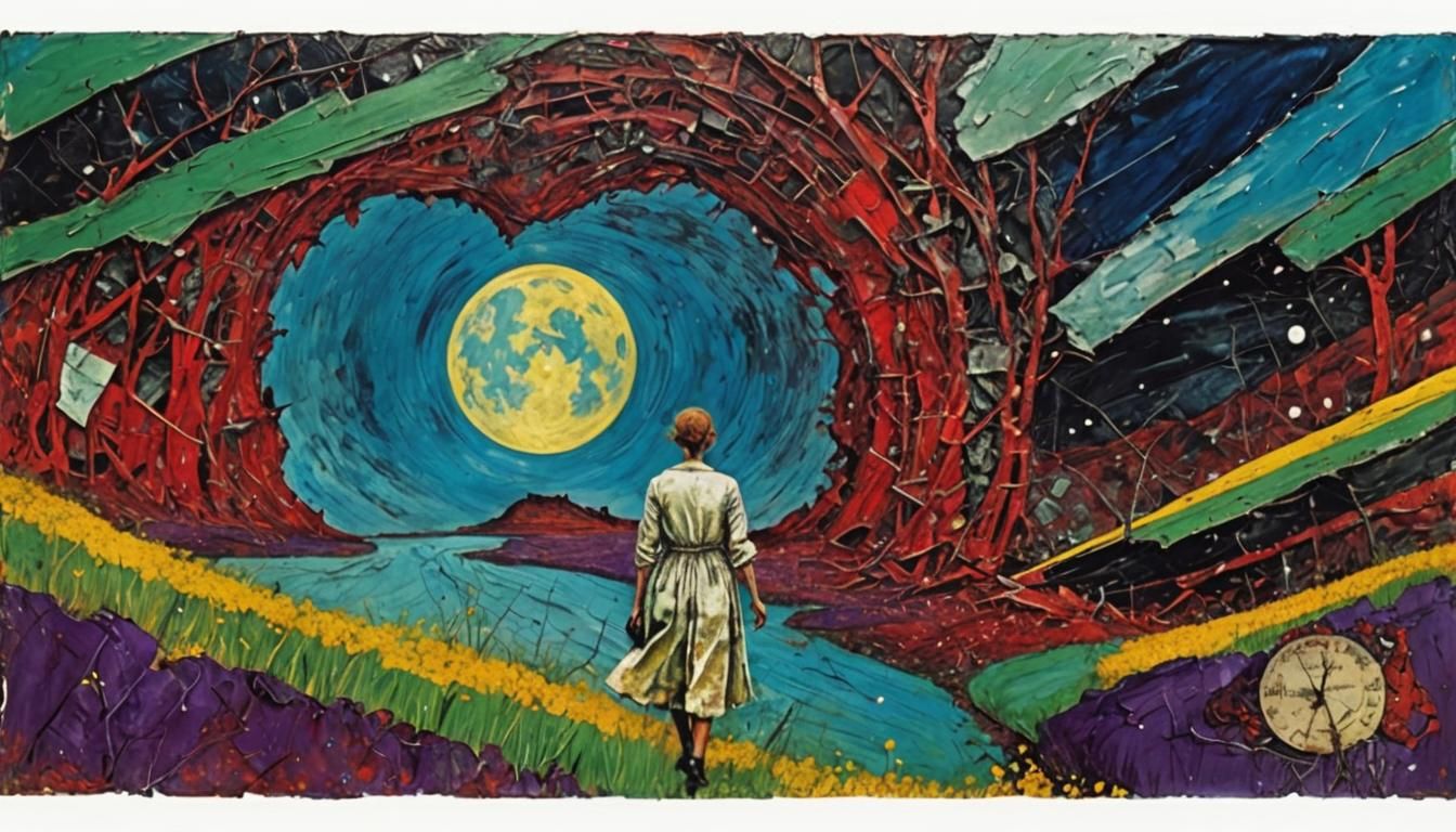 Textured Landscape Inspired by Post-War Art