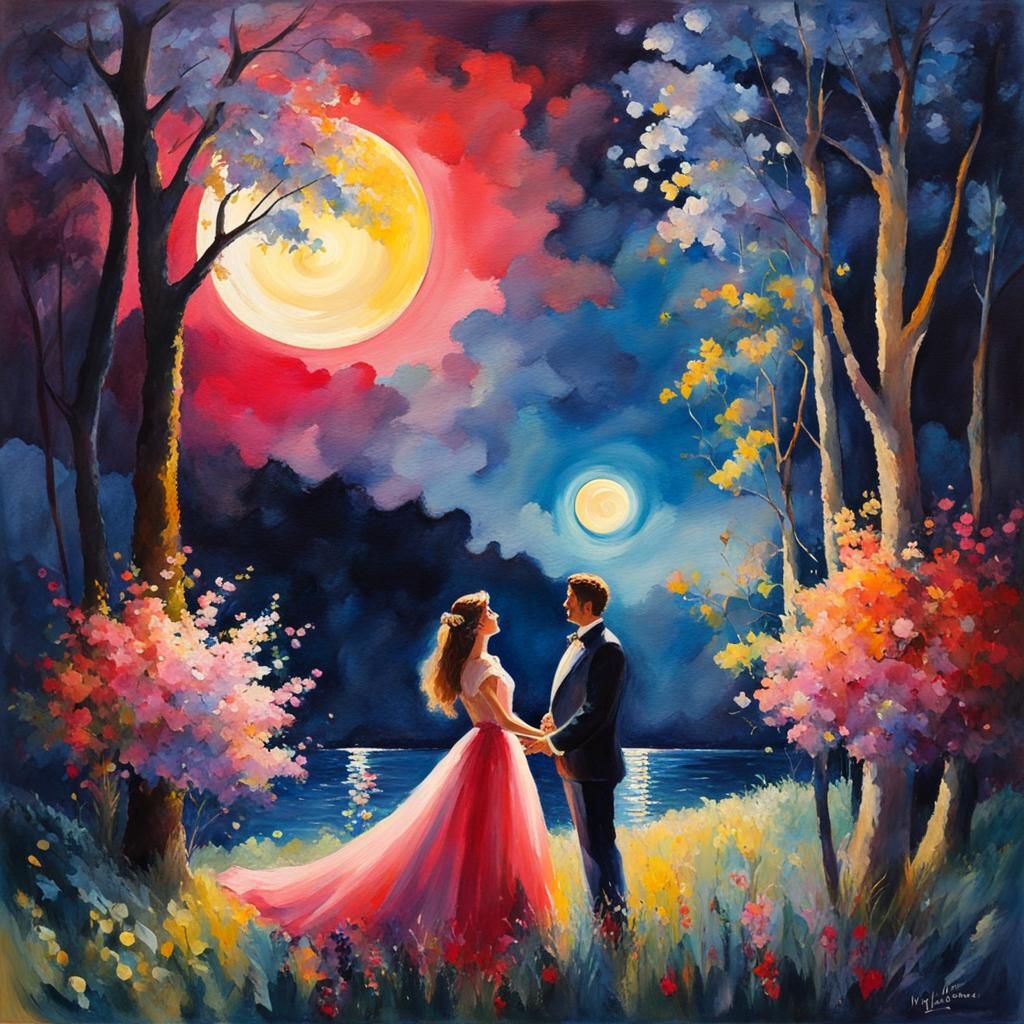 Moonlight, love and romance.....awww