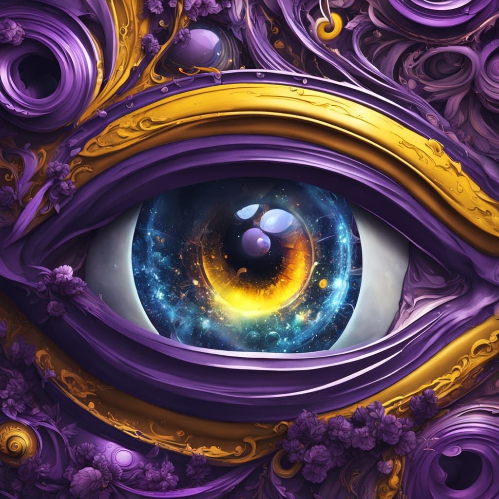 Giant Eye in Fractal Worlds Concept Art