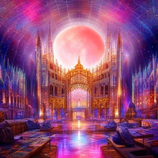 Astral Crystal Palace on the Moon