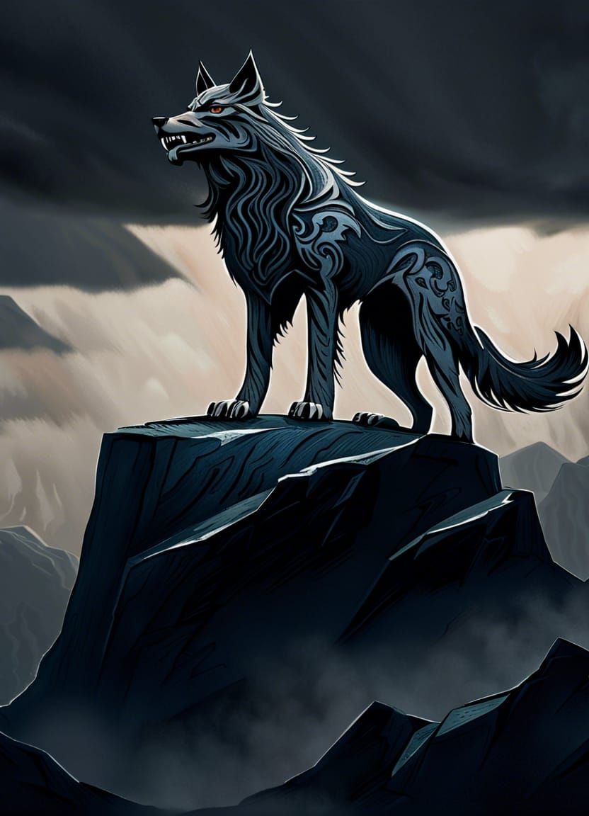 Fenrir on a Hill