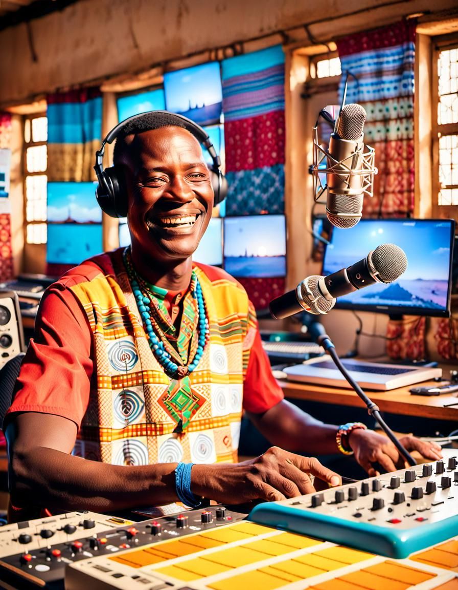 Kenyan Radio DJ Broadcasting Hope and Faith