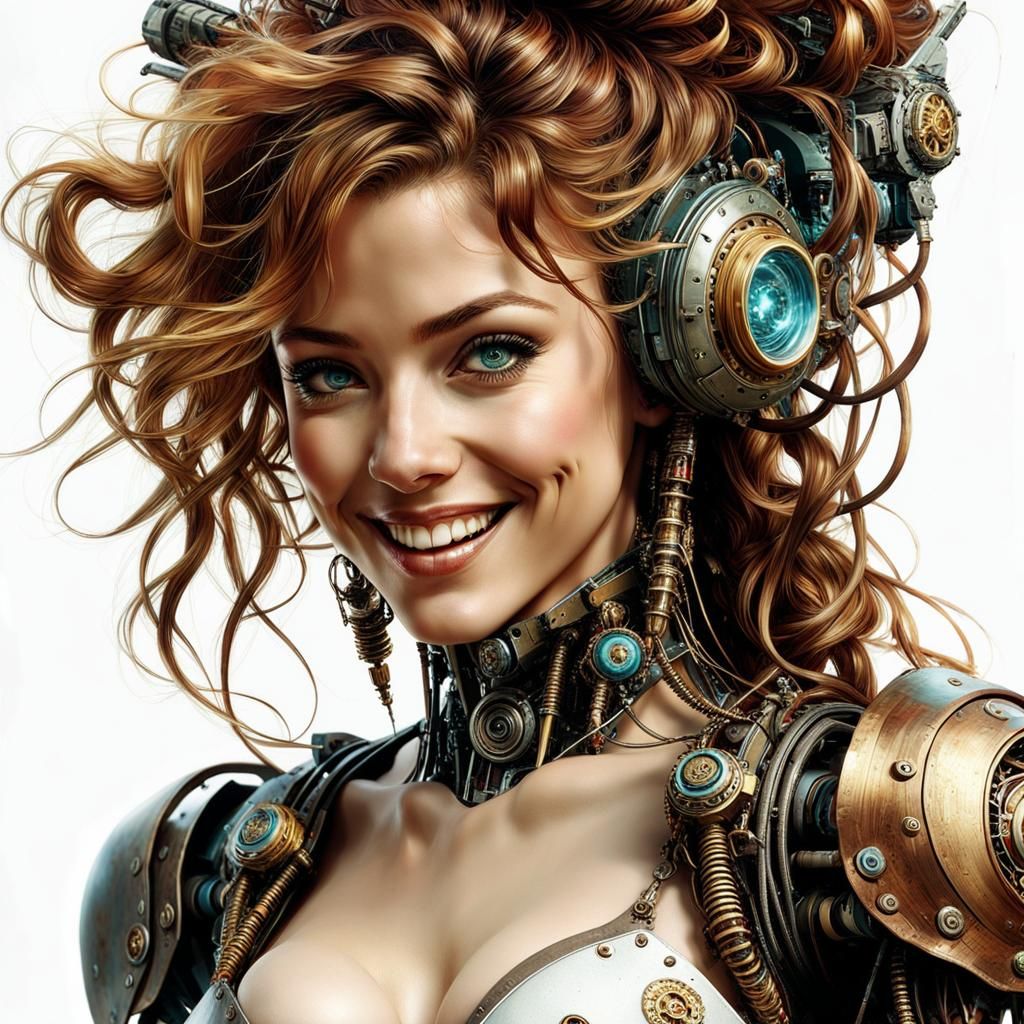 Cyborg steampunk
