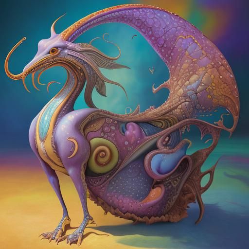 Surreal Animals in Dreamlike Sunlight, Oil Painting Style