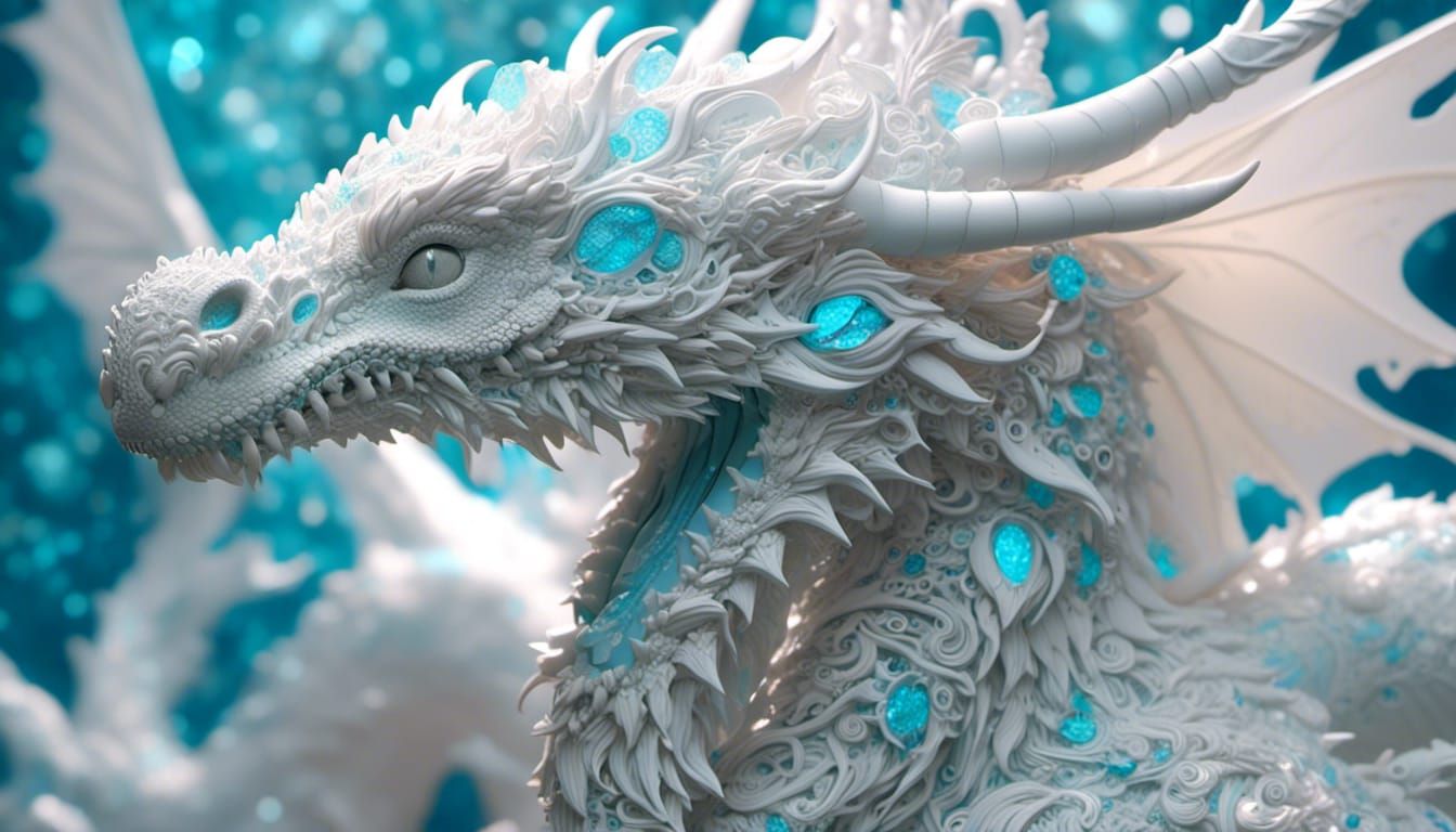 Psychedelic Fractal Dragon in 3D