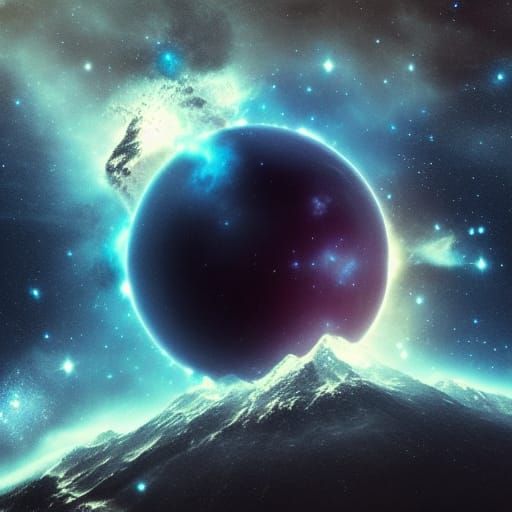 Imploding Galaxy: Epic Cosmic Digital Art