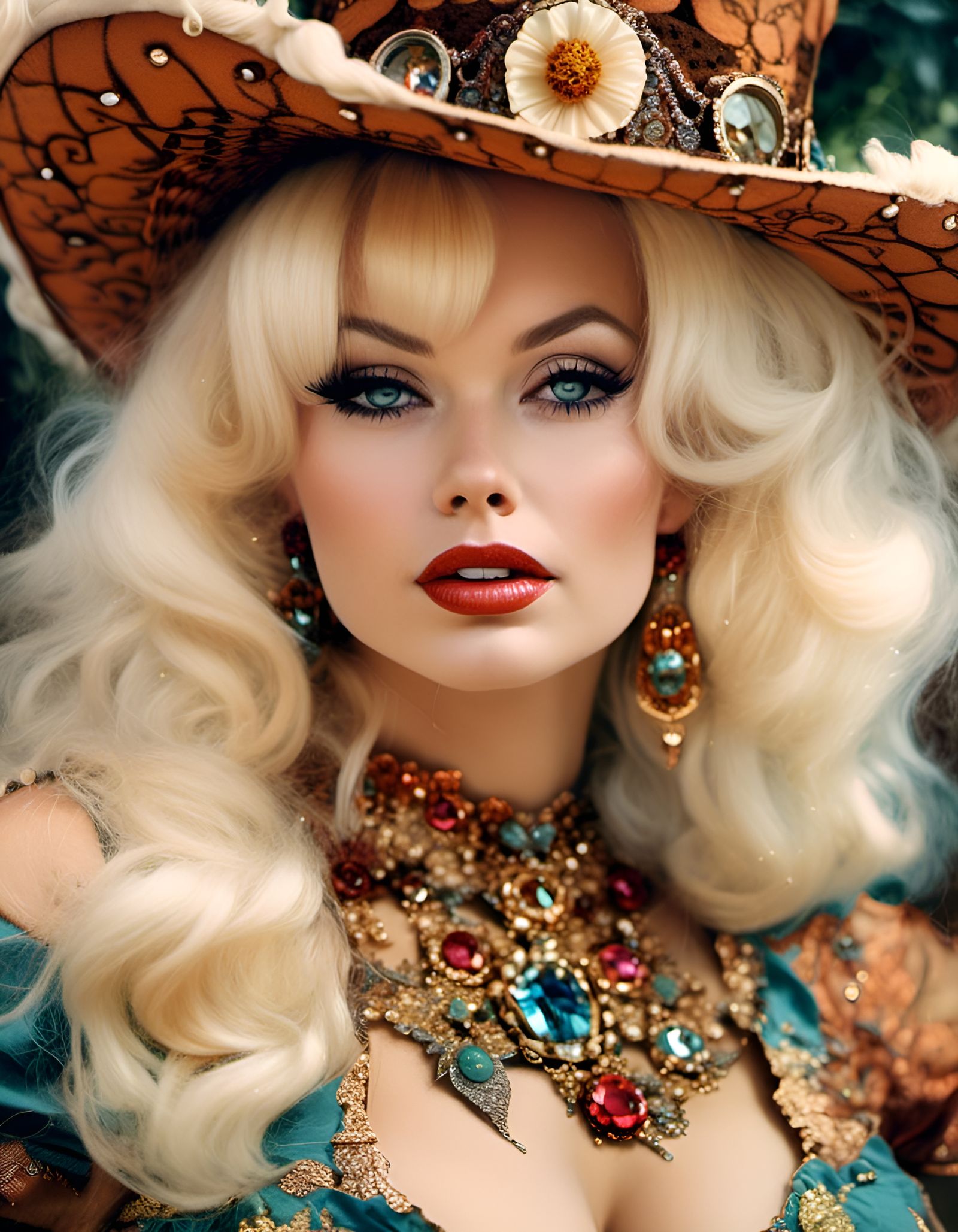 Mamie Van Doren Steampunk Portrait in High Resolution
