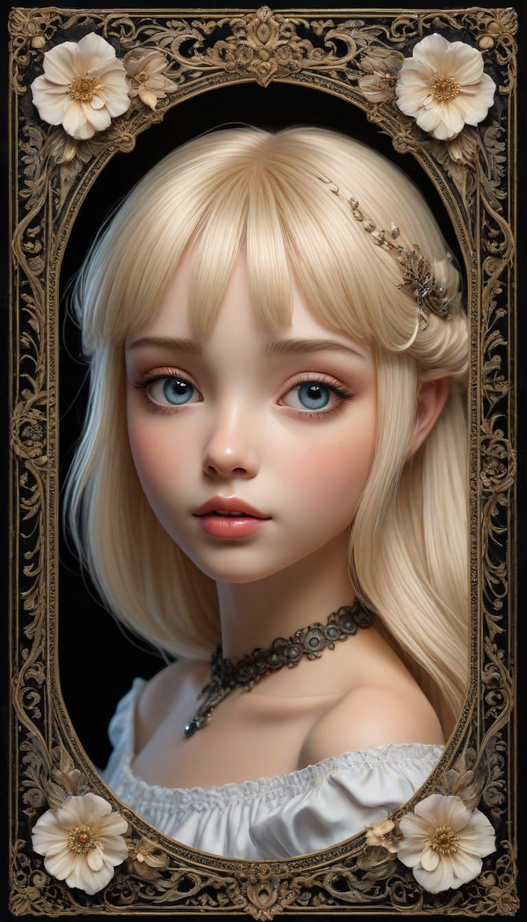 Hyperrealistic Gnostic Cosmology Art in Elegant Retro Style