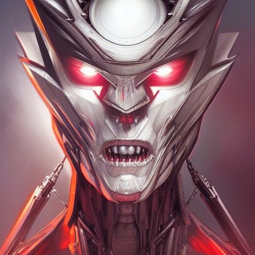Sinister Megatron Digital Painting with Red Eyes