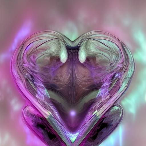 Shattered Heart with Tears and Dead Roses