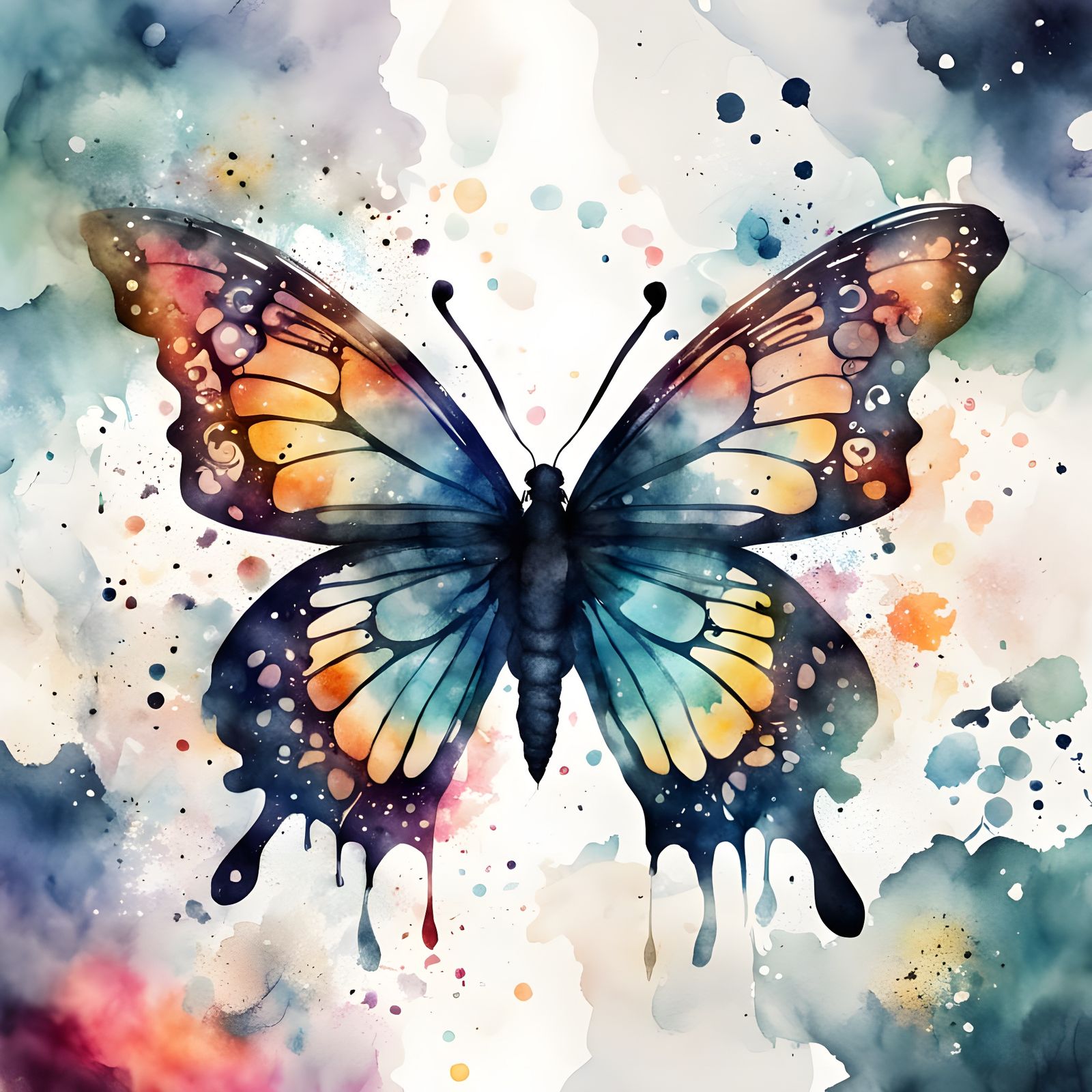Ink Fantasy Butterfly