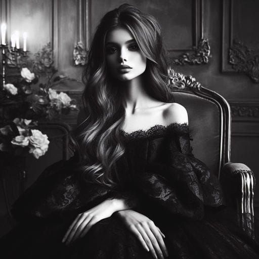 Dark Fairytale: Beautiful Girl in Princess Style