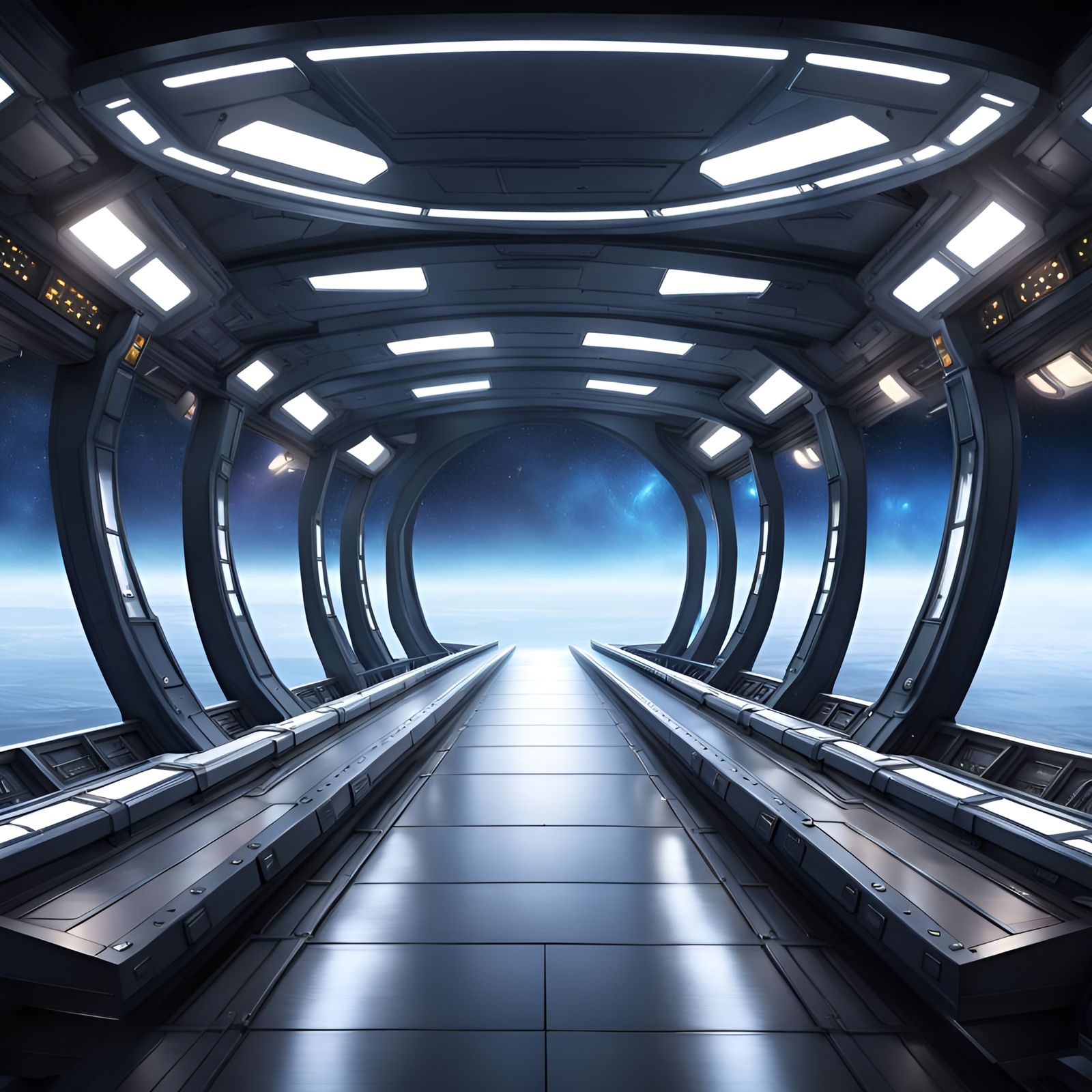 Starship Bridge background only, no people